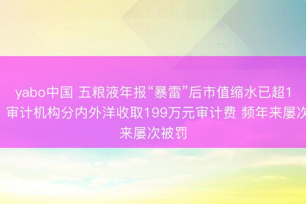 yabo中国 五粮液年报“暴雷”后市值缩水已超13%：审计机构分内外洋收取199万元审计费 频年来屡次被罚